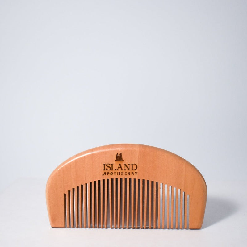 Wooden Beard Comb for Perfect Facial Hair Grooming | Island Apothecary