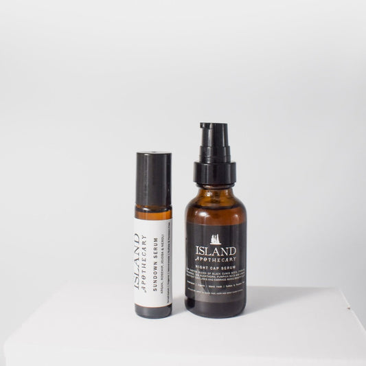 Evening Routine | Night time skincare organic oils | Maine Made | Island Apothecary