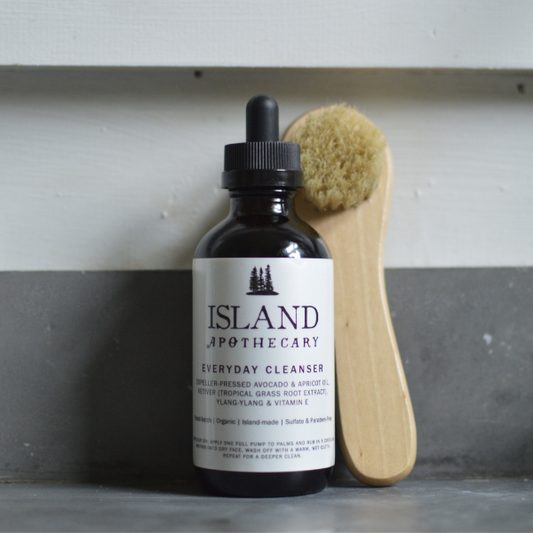 Everyday Cleanser and Wood Facial Brush
